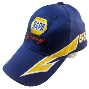 NASCAR Michael Waltrip Racing NAPA Hat #55 Toyota Blue Y2K Streetwear